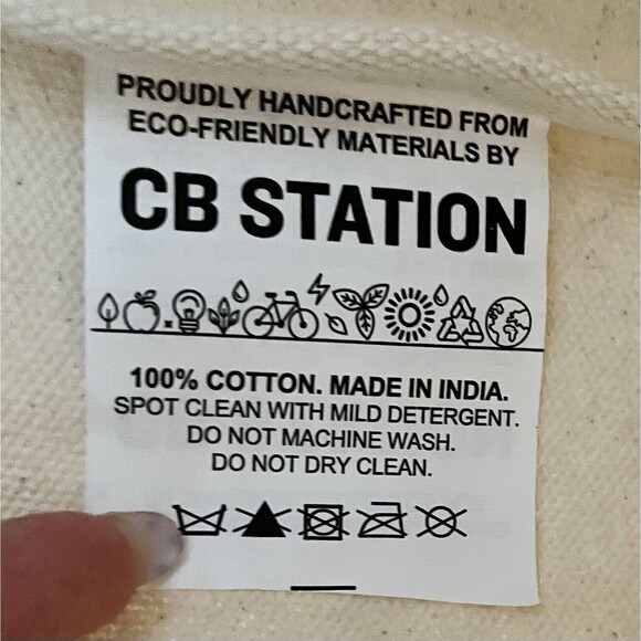 Canvas XL Drawstring Backpack Hand Crafted Bag Carry On Monogram Embroidered - Picture 11 of 13